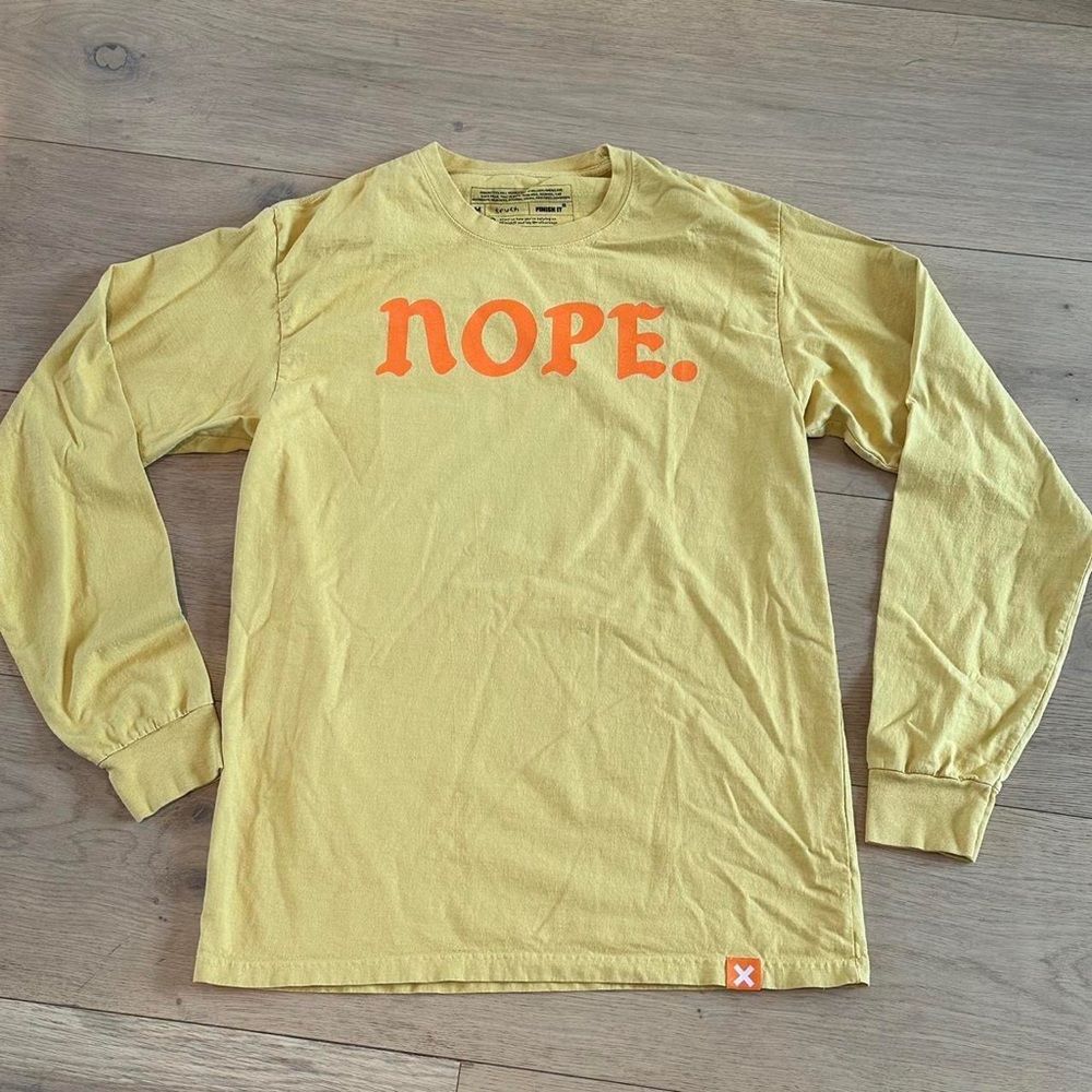NOPE Longsleeve Yellow Tshirt